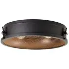 Brilliant Zois Plafonnier Métal Noir | 420mm - Convient pour 2x E27