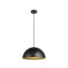 SLV Forchini M 40 Suspension Luminaire Acier Noir | Convient pour 1x E27 