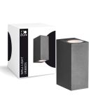 D'Lite Wandlamp Vrebos Aluminium Zwart Up & Down | IP54 - Geschikt Voor 2x GU10