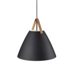 DFTP by Nordlux Pendelarmatuur Strap 48 Zwart - Metaal | E27 Max 40W