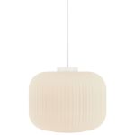 Nordlux Milford 30 Pendelarmatuur Glas Wit | Geschikt voor 1x E27