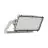 Ledvance LED Floodlight Max Aluminium Grijs 600W 84000lm 65x120D - 830 Warm Wit | IP66 - Asymmetrisch