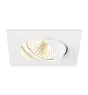 SLV New Tria Universeel 68 Spot Aluminium Wit Vierkant 8.6W 600lm 38D - 925-930-940 CCT | Zaagmaat 68mm - Beste Kleurweergave - Dimbaar 
