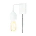It's about RoMi Wandlamp Madrid Ijzer Wit S | Geschikt voor 1x E27 