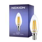 Noxion Lucent LED E14 Kaars Filament Helder 4.5W 470lm - 827 Zeer Warm Wit | Vervangt 40W