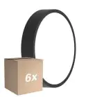 Voordeelpak 6x Ledvance LED Bulkhead Rond Zwart 10W 1220lm - 830-840 CCT | 262mm - IP65 - Bewegings- en Lichtsensor